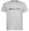 Мужская футболка Infiniti one love Серый фото