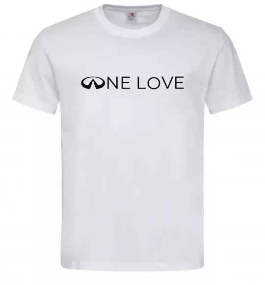 Мужская футболка Infiniti one love Белый фото