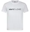 Мужская футболка Infiniti one love Белый фото