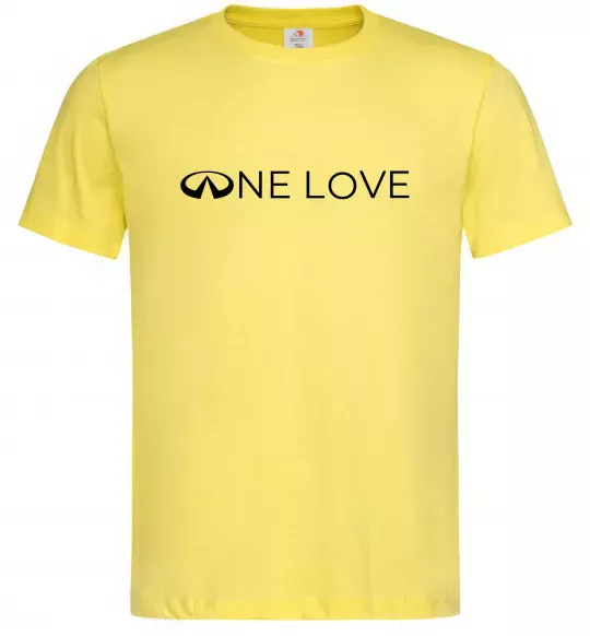 Мужская футболка Infiniti one love Лимонный фото