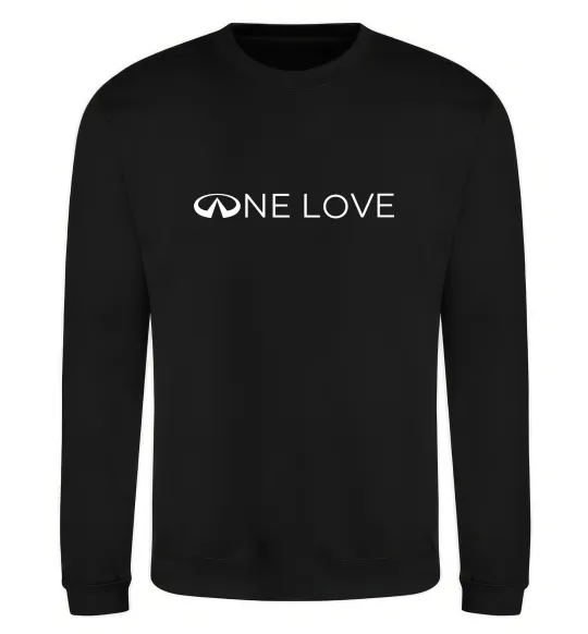 Свитшот Infiniti one love Черный фото