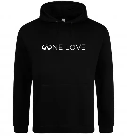 Женская толстовка (худи) Infiniti one love Черный фото