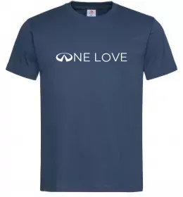 Мужская футболка Infiniti one love Темно-синий фото