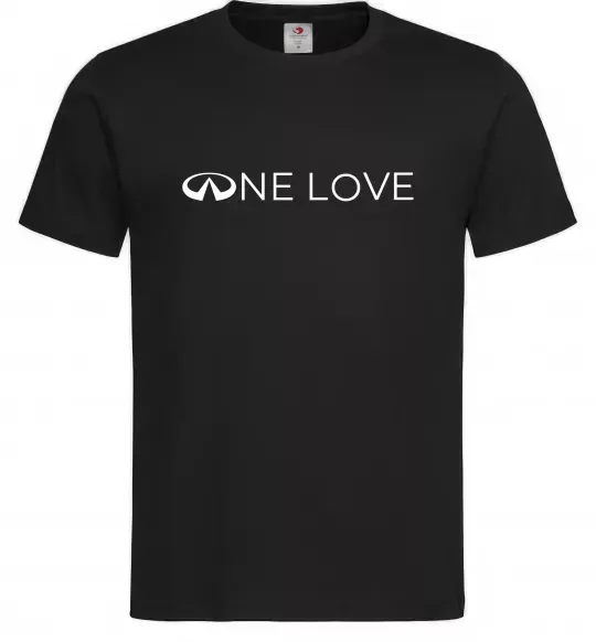 Мужская футболка Infiniti one love Черный фото