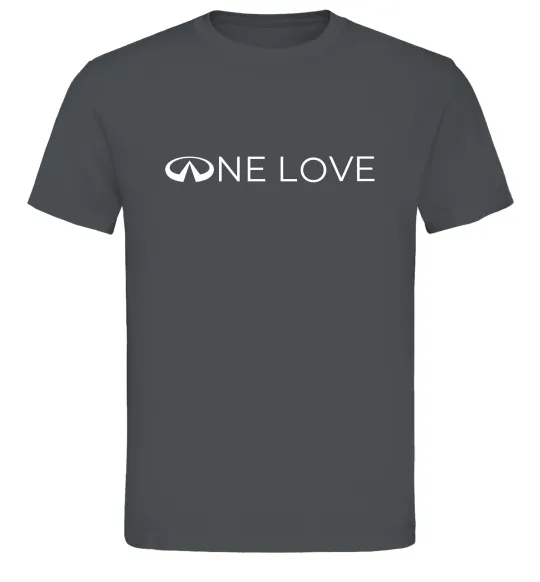 Мужская футболка Infiniti one love Графит фото