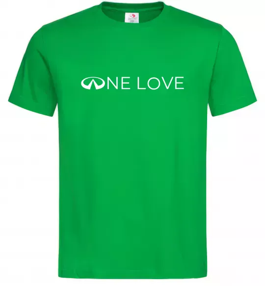 Мужская футболка Infiniti one love Зеленый фото