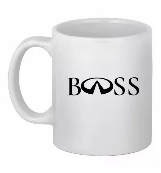 Чашка керамическая Infiniti Boss Белый фото