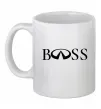Чашка керамическая Infiniti Boss Белый фото