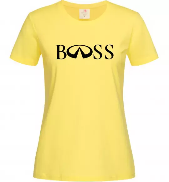 Женская футболка Infiniti Boss Лимонный фото