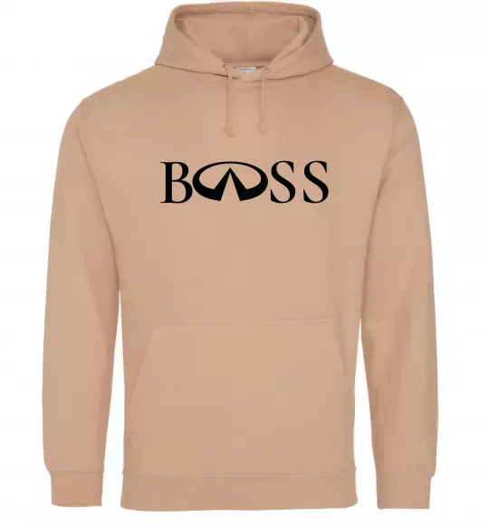 Мужская толстовка (худи) Infiniti Boss Песочный фото