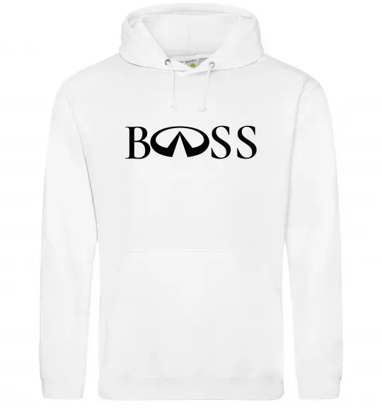 Женская толстовка (худи) Infiniti Boss Белый фото