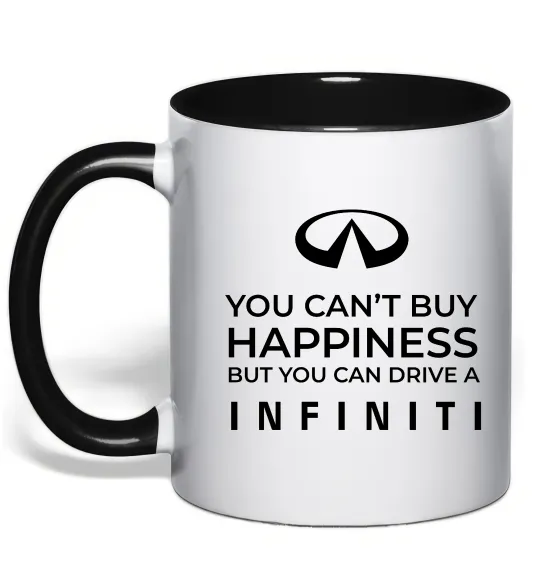 Чашка з кольоровою ручкою You can drive Infiniti Чорний фото