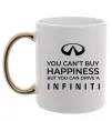 Чашка з кольоровою ручкою You can drive Infiniti Золото фото