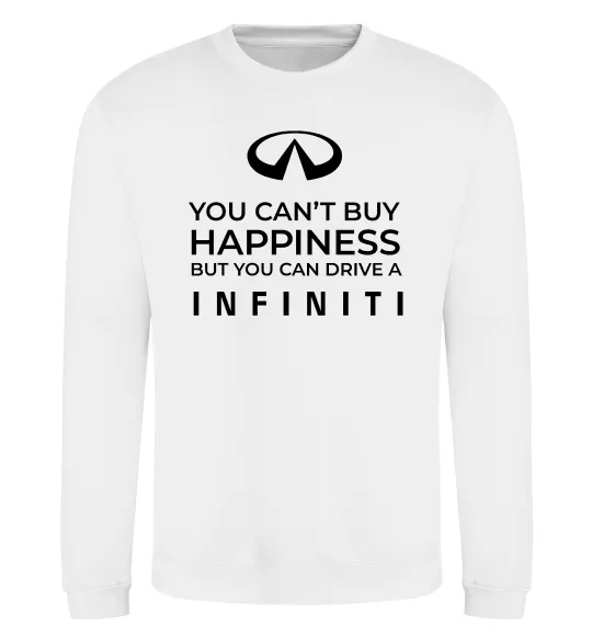Світшот You can drive Infiniti Білий фото