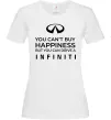 Женская футболка You can drive Infiniti Белый фото