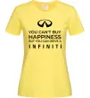 Женская футболка You can drive Infiniti Лимонный фото