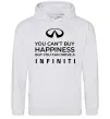 Чоловіча толстовка (худі) You can drive Infiniti Сірий меланж фото