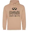 Чоловіча толстовка (худі) You can drive Infiniti Пісочний фото