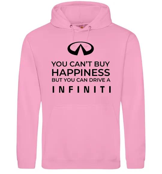 Женская толстовка (худи) You can drive Infiniti Розовый фото