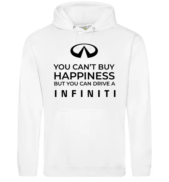 Жіноча толстовка (худі) You can drive Infiniti Білий фото