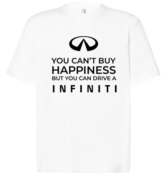 Футболка Оверсайз You can drive Infiniti Белый фото