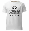 Мужская премиум футболка You can drive Infiniti Белый фото