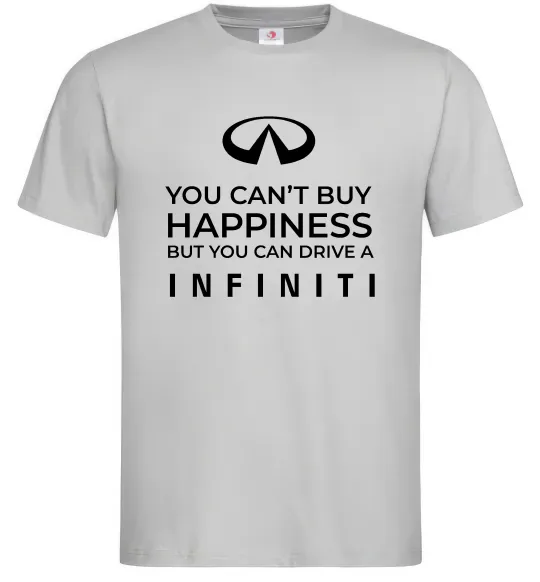 Чоловіча футболка You can drive Infiniti Сірий фото