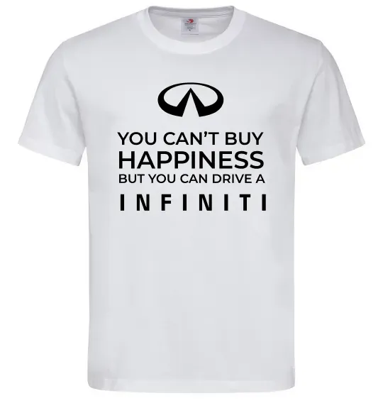 Чоловіча футболка You can drive Infiniti Білий фото