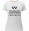 Женская премиум футболка You can drive Infiniti Белый фото