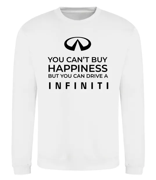 Свитшот You can drive Infiniti Белый фото
