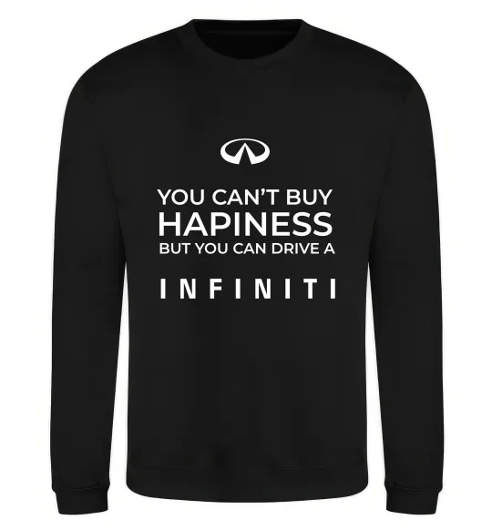 Світшот You can drive Infiniti Чорний фото