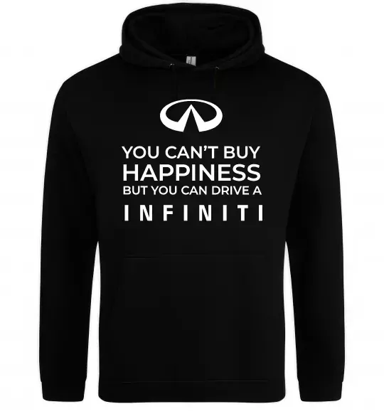 Чоловіча толстовка (худі) You can drive Infiniti Чорний фото