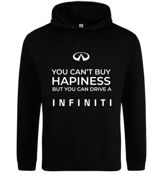 Жіноча толстовка (худі) You can drive Infiniti Чорний фото