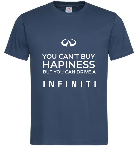 Чоловіча футболка You can drive Infiniti Темно-синій фото