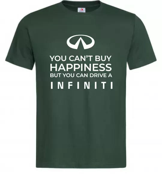 Чоловіча футболка You can drive Infiniti Темно-зелений фото