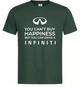 Мужская футболка You can drive Infiniti Темно-зеленый фото