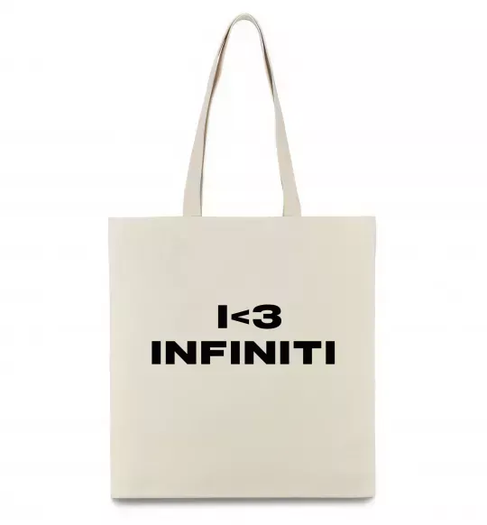 Еко-сумка I <3 Infiniti Бежевий фото