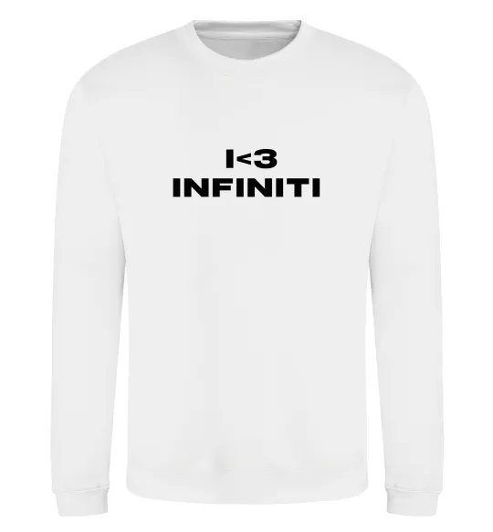 Свитшот I <3 Infiniti Белый фото