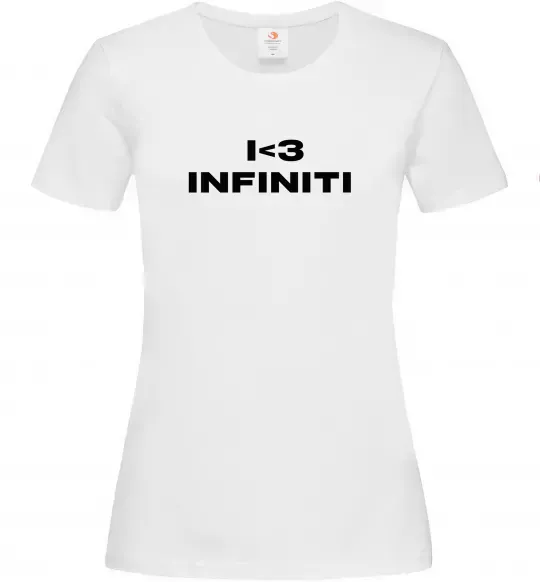 Жіноча футболка I <3 Infiniti Білий фото