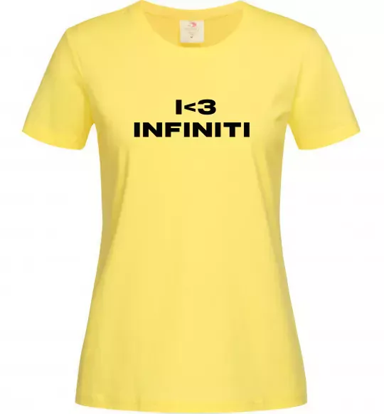 Жіноча футболка I <3 Infiniti Лимонний фото