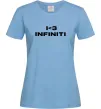Жіноча футболка I <3 Infiniti Блакитний фото