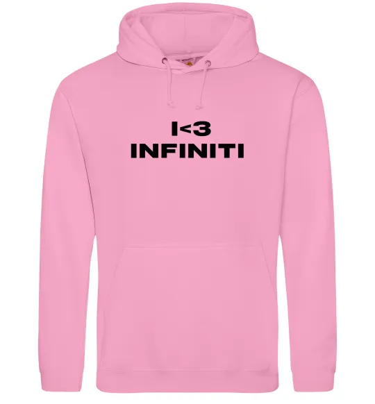 Чоловіча толстовка (худі) I <3 Infiniti Рожевий фото