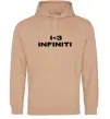 Мужская толстовка (худи) I <3 Infiniti Песочный фото