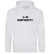 Жіноча толстовка (худі) I <3 Infiniti Сірий меланж фото