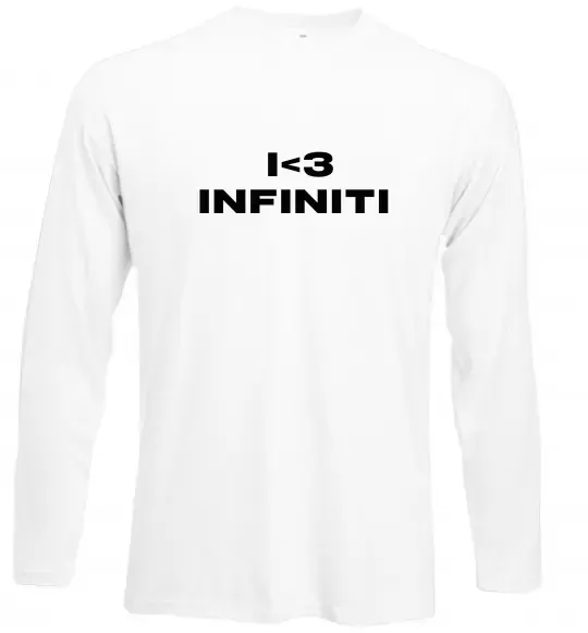 Лонгслив I <3 Infiniti Белый фото