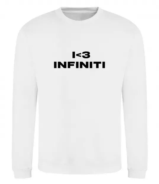 Свитшот I <3 Infiniti Белый фото