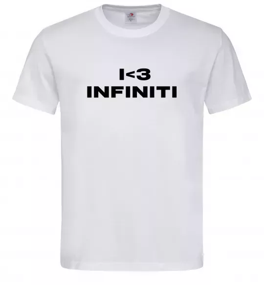 Мужская футболка I <3 Infiniti Белый фото