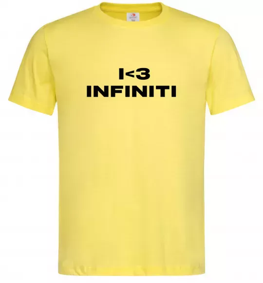 Мужская футболка I <3 Infiniti Лимонный фото