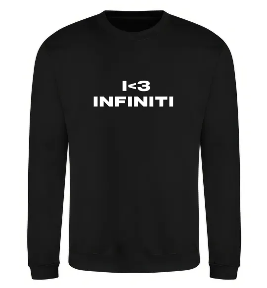 Свитшот I <3 Infiniti Черный фото