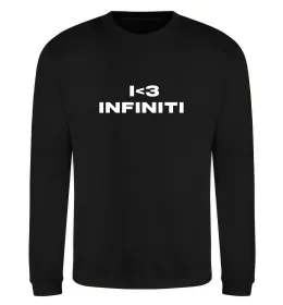 Свитшот I <3 Infiniti Черный фото